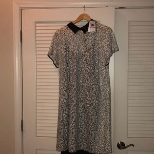 Michael Kors black and white lace dress